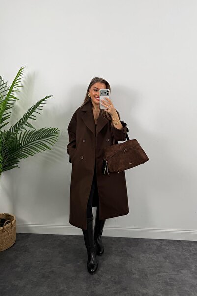 LİSAA BUTİK Women's Premium Series Standard Size Buttoned Cardigan Coat