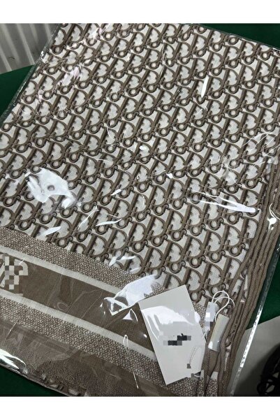 Eşarpevi Marka şal vizon beyaz