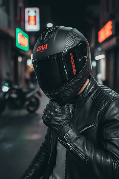 Givi 50.X SNAKE Mat / 1 Renkli 1 Şeffaf Vizörlü Motosiklet Kask