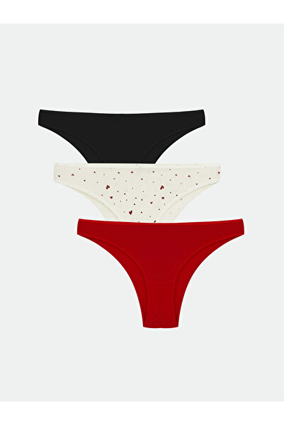 LC Waikiki Shining Choices by Shining Store Printed Brazilian Panties 3-Piece