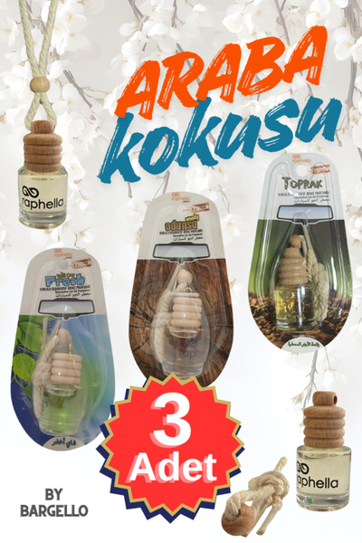 Bargello Raphella Oto Araç Kokusu 8ml Araba Kokusu (Odunsu, Toprak, Yeşil Çay)