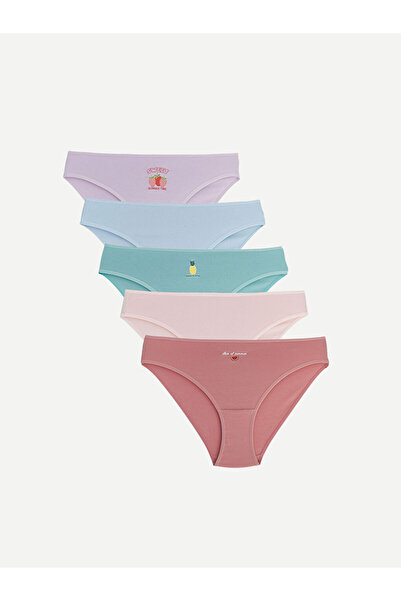 LC Waikiki Sparkling Choices Printed Bikini Briefs 5-Pack from Shining Store