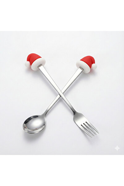 WoodenThings Stainless Steel Fondue and Presentation Set with Santa Hat Figure, 2-Piece