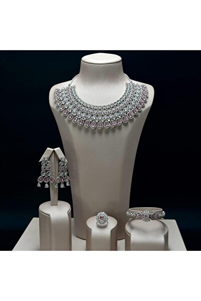 Generic طقم زيركون نسائي أنيق – تصميم راقٍ لإطلالة مميزة - AAAABH-7950M