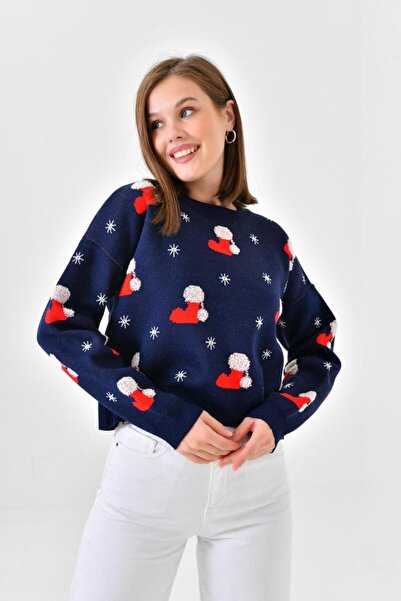 Ambessa Style Soft Textured Christmas Sweater