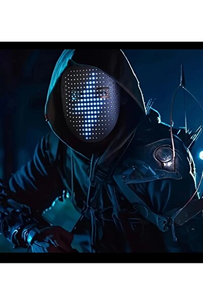 Pixel Hareket Algılamalı LED Işıklı Maske – 50 Farklı Mod