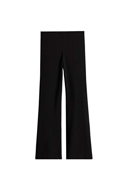 Lolliboomkids Girl's Flared Black Color Tights