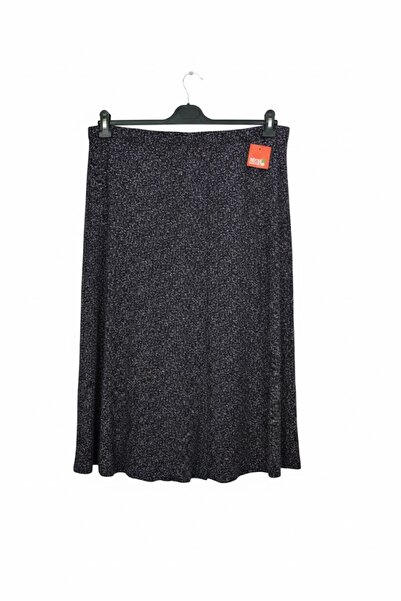 elma abone Plus Size Pigment Combed Cotton Elastic Mother's Skirt