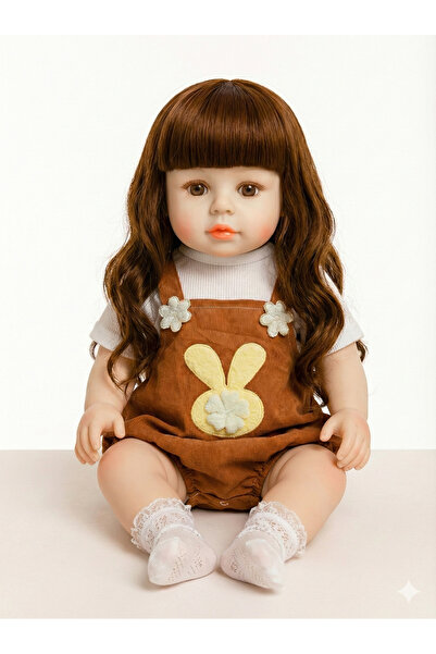 REZZOSS دمية طفلة واقعية، مصنوعة من السيليكون الناعم والفينيل، لعبة طفلة صغيرة، دمية طفلة حديثة الولادة نابضة بالحياة، شعر حريري