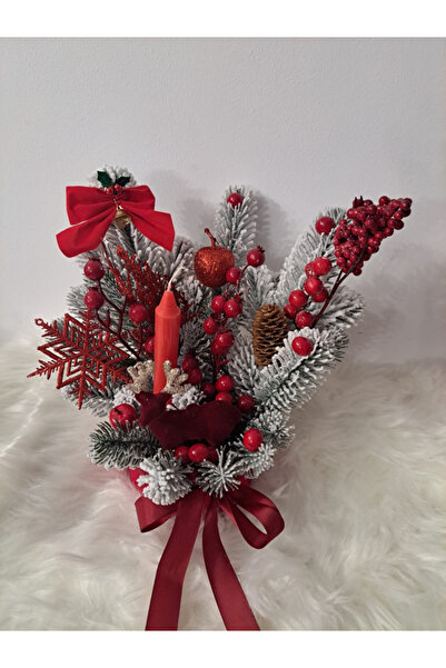 OEM Christmas arrangement in red velvet box