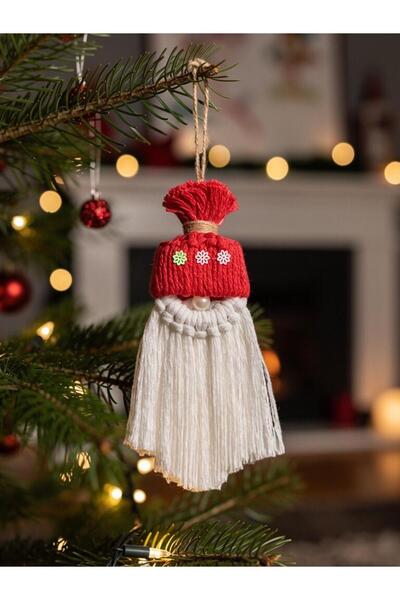 snooddy Handmade Macrame Christmas Gnome/Natural Rope Christmas Decor/Hanging...
