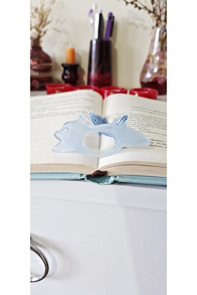 pınaxar حلقة تثبيت وقراءة من الإيبوكسي - حامل صفحات جمالي مصنوع يدويًا