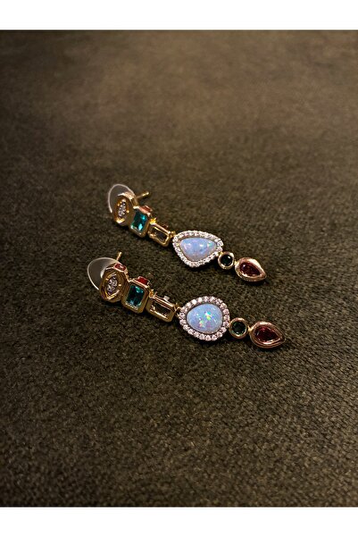 Miltonia أقراط حجرية ملونة