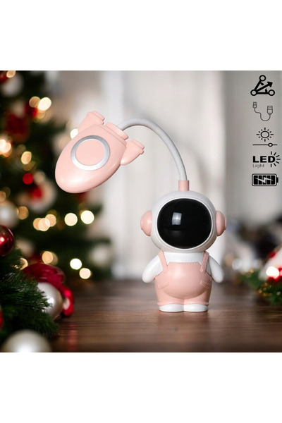 Demirhan LED’li Astronot Sarjlı Masa Lambası – Eğlenceli ve Fonksiyonel Tasarım