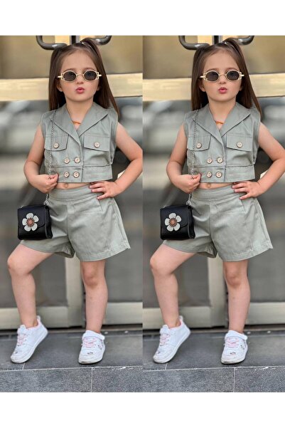 Baby Kız Çocuk Yelekli Takım