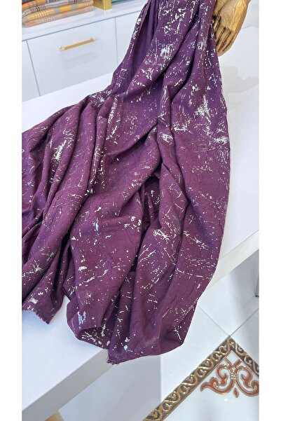 EB SCARF Silver Printed Koton Shawl