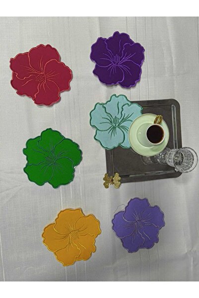 HM POLİSAJ Sunumluk Peçete, Kokteyl Peçetesi Kahve Yanı Sunumluk Nakışlı Kahv...