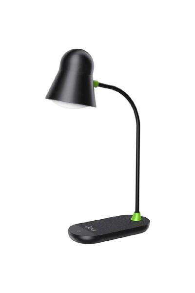 GOUİ شاحن لاسلكي بتقنية Qi، مصباح طاولة LED مع مكبر صوت