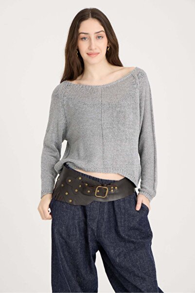 Yılday Gür Butik Saddlewood El Yapımı Püsküllü Deri Kemer