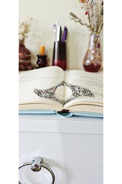 pınaxar Εποξειδικό Δαχτυλίδι Ανάγνωσης με Θήκη Σελίδων Πολύχρωμο - Χειροποίητ...