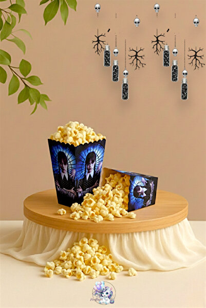 Wednesday Temalı Mısır-Popcorn-Çerez Kutusu