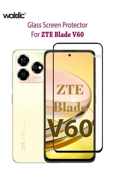 Generic واقي شاشة من الزجاج المقوى لهاتف ZTE Blade V60 - أسود