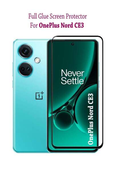 Generic واقي شاشة من الزجاج المقوى لهاتف OnePlus Nord CE3 - أسود