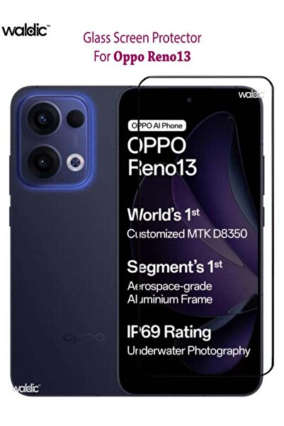 Generic واقي شاشة من الزجاج المقوى لهاتف أوبو رينو 13 - أسود