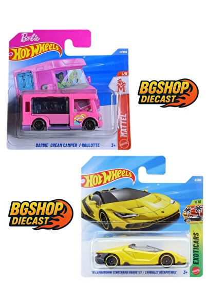 HOT WHEELS 2026 Case - Lamborghini Centenario Roadster - Barbie Dream Camper