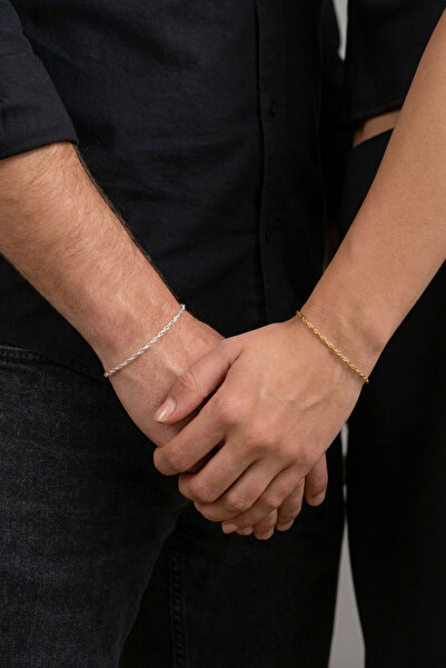 esdika SİNGAPUR ÇİFT/SEVGİLİ BİLEKLİĞİ • 925 AYAR GÜMÜŞ • PREMİUM STERLİNG Sİ...