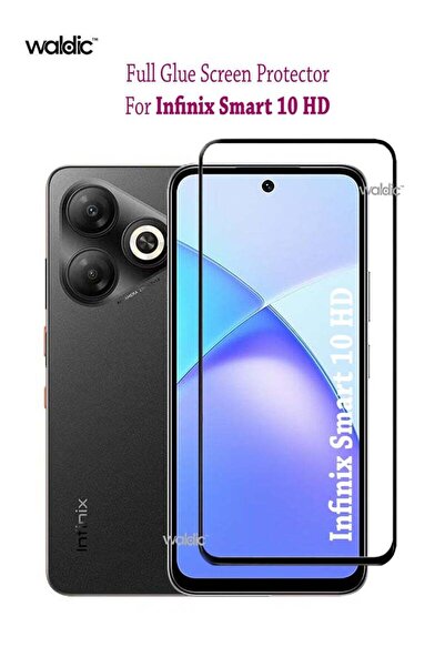 Generic واقي شاشة من الزجاج المقوى لهاتف إنفينيكس سمارت 10 HD - أسود