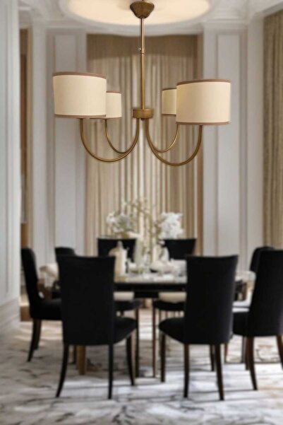 BSA LIGHTING (PİLLİ APLİK)(AVANTAJLI PAKET) ENDA 4'LÜ ESKİTME BOYALI AVİZE VE...