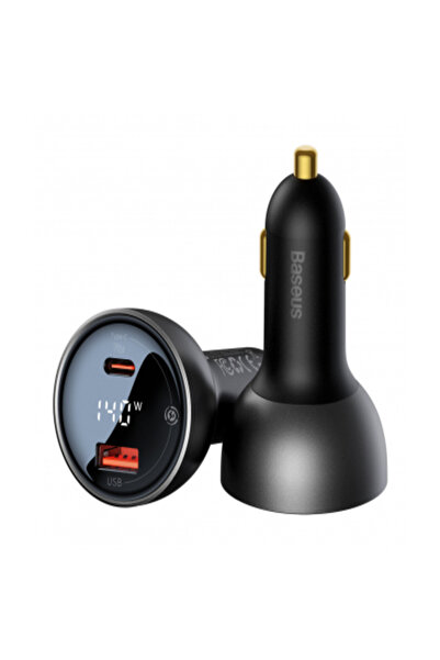 Baseus Incarcator auto PowerCombo 65W, USB, USB-C, 140W, negru