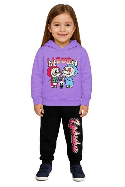 SEDİRLİ Labubu με τύπωμα Παιδικό Σετ Αθλητική Φόρμα 3 Νήματα Σετ επένδυση fle...