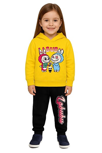 SEDİRLİ Labubu με τύπωμα Παιδικό Σετ Αθλητική Φόρμα 3 Νήματα Σετ επένδυση fle...