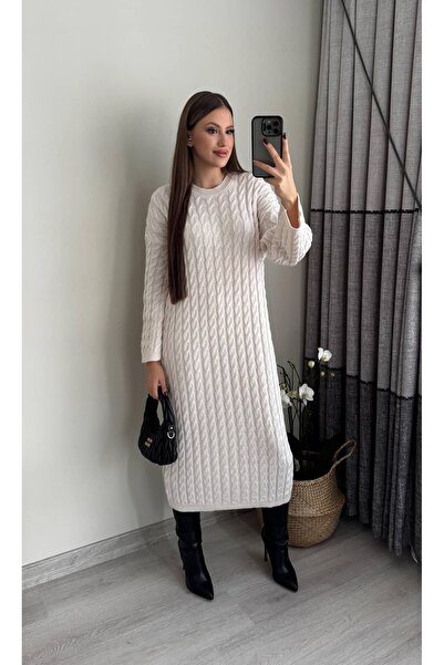 Miasista Salash Kemerli Örgü Elbise