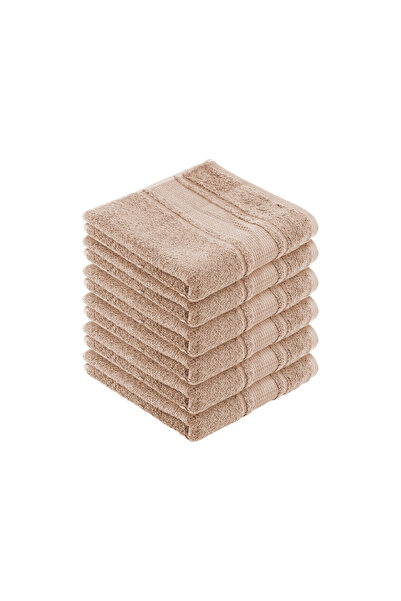 Özdilek Colorist 50x90 cm ručnik za ruke i lice, 6 komada, tamno smeđi