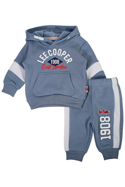 Lee Cooper Baby boys' tracksuit, collection 2025, 100% polyester, size 24M, color Navy Blue