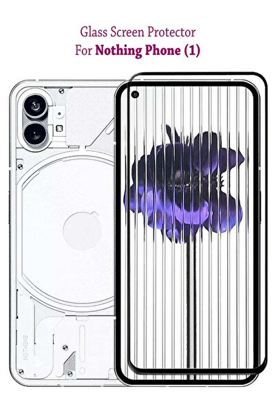 Generic واقي شاشة زجاجي مقوى لهاتف Nothing (1) - أسود
