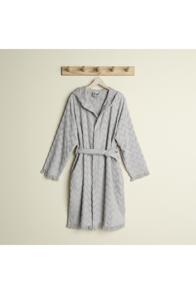 Linens Noire Pamuk L/Xl Bornoz Stone