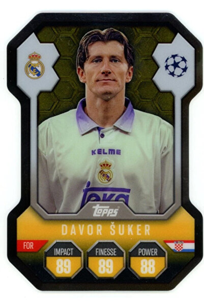 Topps بطاقة دافور سوكر الكرومية من سلسلة ماتش أتاكس CL 24/25 لدوري أبطال أورو...