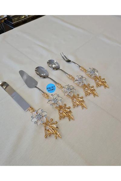 BULUTHOMEAKSESUAR Brooch model 5-piece serving spoon
