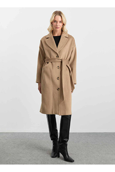 Selen Camel Kadın Kaban 25KSL9543