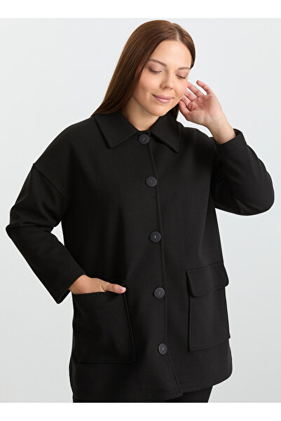 Selen Siyah Kadın Kaban 25KSL9506