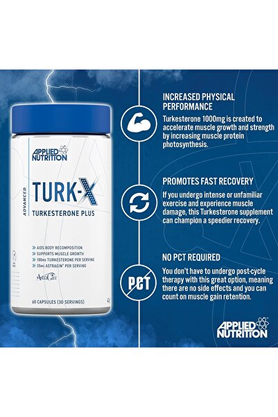 applied nutrition Turk-X Turkesteron Plus Gh 1000 mg 60 Caps