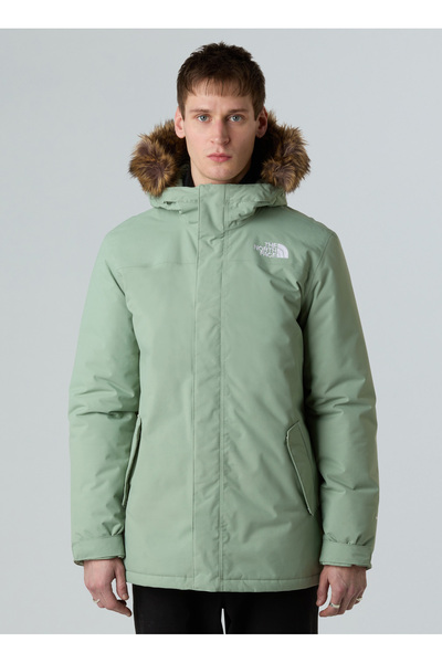 THE NORTH FACE Nf0A4M8Hbq11-M Zaneck Jck Green Hooded Collar Regular Fit Men'...
