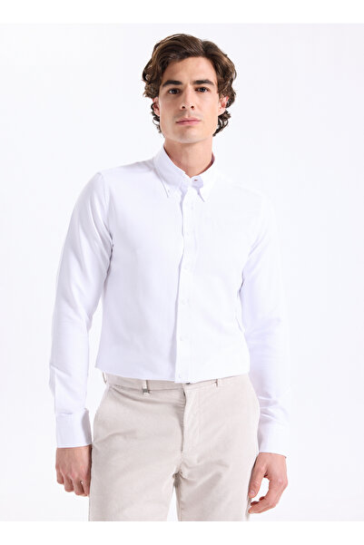 ALTINYILDIZ CLASSICS Tailored Fit Gömlek Yaka Beyaz Erkek Gömlek ACE201261182...