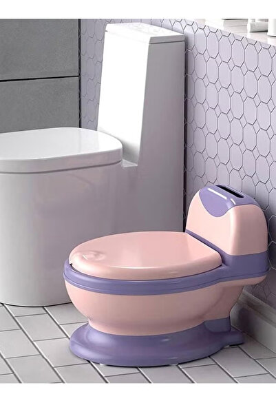 Generic Children's potty, with soft seat, toilet paper holder, splash guard, and anti-slip design