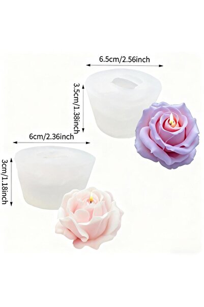 Choice28 قالب سيليكون ثلاثي الأبعاد على شكل وردة من YYMG WBXMG لتزيين الكيك و...