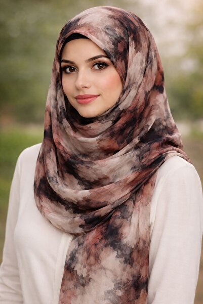 CLASSİC HIJAB WITH PRINT DESIGN